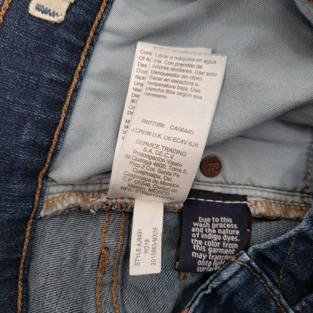 Madewell 9" Mid-Rise Skinny Jeans in Hayes Wash: Button-Front Edition, - Picture 10 of 11